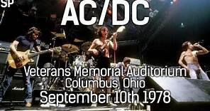 AC/DC - September 10th 1978 - Veterans Memorial Auditorium - Columbus Ohio (Radio Broadcast)