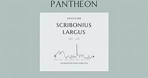 Scribonius Largus Biography - 1st century AD Roman physician to the Roman emperor Claudius and author