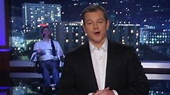 Matt Damon Takes Over Jimmy Kimmel's Show