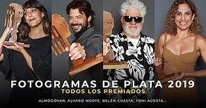 Fotogramas de Plata 2019: programa completo con todos los premiados en cine, TV y teatro