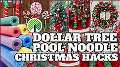 POOL NOODLE CHRISTMAS HACKS┃AMAZING DOLLAR TREE NOODLE HACKS THAT WILL IMPRESS EVERYONE YOU KNOW