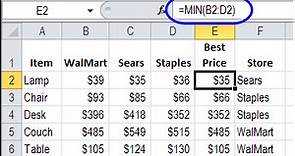 Find Best Price With Excel INDEX and MATCH - Contextures Blog