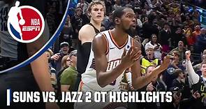 DRAMATIC DOUBLE OT ENDING Phoenix Suns vs. Utah Jazz Highlights 😱 | NBA on ESPN