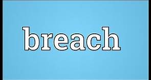 Breach Meaning