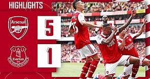 HIGHLIGHTS | Arsenal vs Everton (5-1) | Martinelli, Nketiah, Cedric, Gabriel, Odegaard