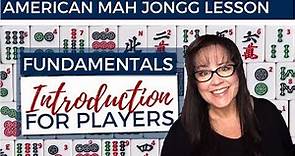 American Mah Jongg Lesson Fundamentals 1P Introduction for Players (mock card)