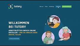 Wie man Unterrichtsmaterial online erstellt: Willkommen bei tutory