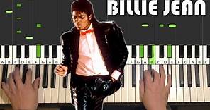 Michael Jackson - Billie Jean (Piano Tutorial Lesson)