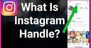 What Is An Instagram Handle?
