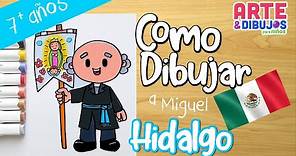 Como dibujar a Miguel Hidalgo | Independencia de México | Arte y Dibujos para Niños