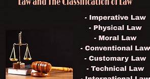Law and The Classification of Law