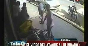 Bernal: El video del ataque al blindado
