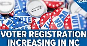Voter registration increasing in North Carolina