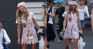 Chris Hemsworth's wife, Elsa Pataky in an unusual Halloween costume with Luke Hemsworth!
