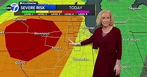 Potentially severe storms forecast for Chicago area Tuesday