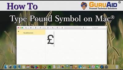 How to Type Pound Symbol on Mac® - GuruAid