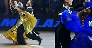 Valerio Colantoni and Anna Demidova dancing Foxtrot, World Professional Ballroom Championships 2023