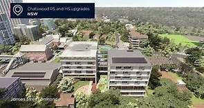 Chatswood Public School and High School upgrades - Fly Through