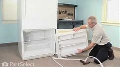 Refrigerator Repair- Replacing the Freezer Door Gasket (Whirlpool Part #12550116Q)