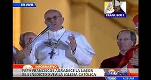 Primer discurso del papa Francisco I tras ser elegido