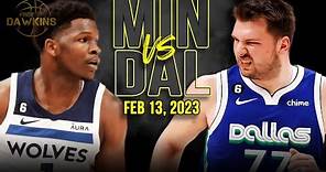 Dallas Mavericks vs Minnesota Timberwolves Full Game Highlights | Feb 13, 2023 | FreeDawkins