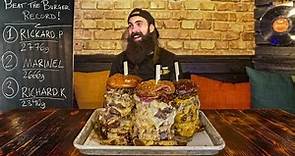 BREAK THE RECORD FOR THE MOST MEAT EVER EATEN TO BEAT THIS SWEDISH BURGER CHALLENGE | BeardMeatsFood