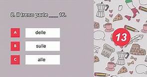 Italian Grammar Quiz Beginner Level A1-A2 (correct form of verb, vocabulary, prepositions) (sub)