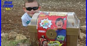 Evan Finds Ryan's World Mega Mystery Treasure Chest Pirate Toy