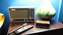 1968 model General Electric AM/FM Tabletop Radio Playing 20th Century Music 03