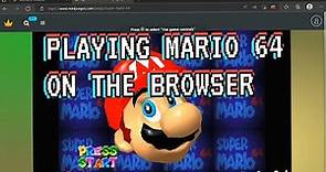 MARIO 64 BROWSER EDITION - PLAYING SUPER MARIO 64 ON THE BROWSER