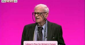 91-year-old war veteran Harry Smith at the Labour Party Conference