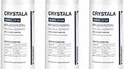 Crystala Filters 4204490 Water Filter Replacement for Sub-Zero 4204490, 4290510 Refrigerator Water Filter, Pack of 3