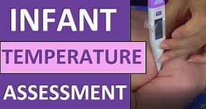 How to Take a Baby's Temperature in Armpit (Axillary) | Pediatric Infant Nursing Skill
