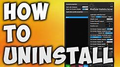 How To Disable or Uninstall Rivatuner Statistic Server