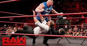 Brock Lesnar wreaks havoc on "Miz TV": Raw, Aug. 7, 2017