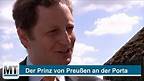 Der Prinz von Preußen besichtigt das Kaiser-Wilhelm-Denkmal