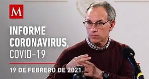 Informe diario por coronavirus en México, 19 de febrero de 2021