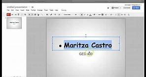 Creating PowerPoint Using Google Docs