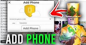 How To Verify Your Phone Number On Roblox | Add Phone Number In Roblox