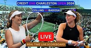 Danielle Collins Vs Paula Badosa LIVE Score UPDATE Today 2024 WTA Credit One Charleston Open Tennis
