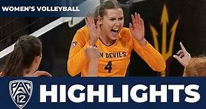Arizona vs. Arizona State Women's Volleyball Highlights | 2023 Season