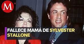 Murió la mamá de Sylvester Stallone, Jackie, a los 98 años