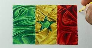 Como desenhar a Bandeira de Senegal PASSO A PASSO narrado