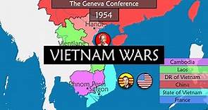 The Vietnam Wars - Summary on a Map
