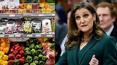 Freeland details Canada’s new grocery rebate and who it benefits