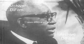 Francois Duvalier asume como presidente de Haiti en Palacio Legislativo 1957