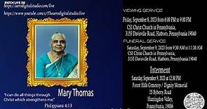 Funeral | Mary Thomas| Live