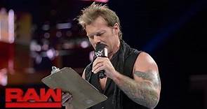 Chris Jericho unveils "The List of Jericho": Raw, Sept. 19, 2016