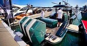 Miami Boat Show 2023 Docks ! Craziness and Complete Walk Through !