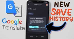 Google Translate App 👍 New Save History Feature To Remember The Words You've Used Before